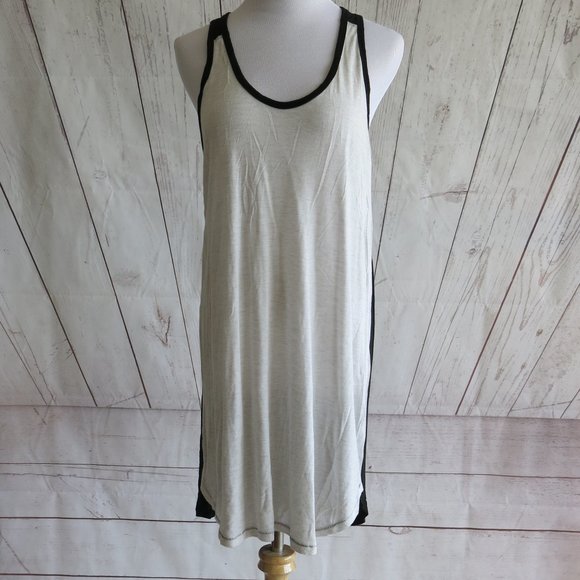 Wilfred Free Black White Sleeveless Summer Dress - Size Large - Picture 2 of 7